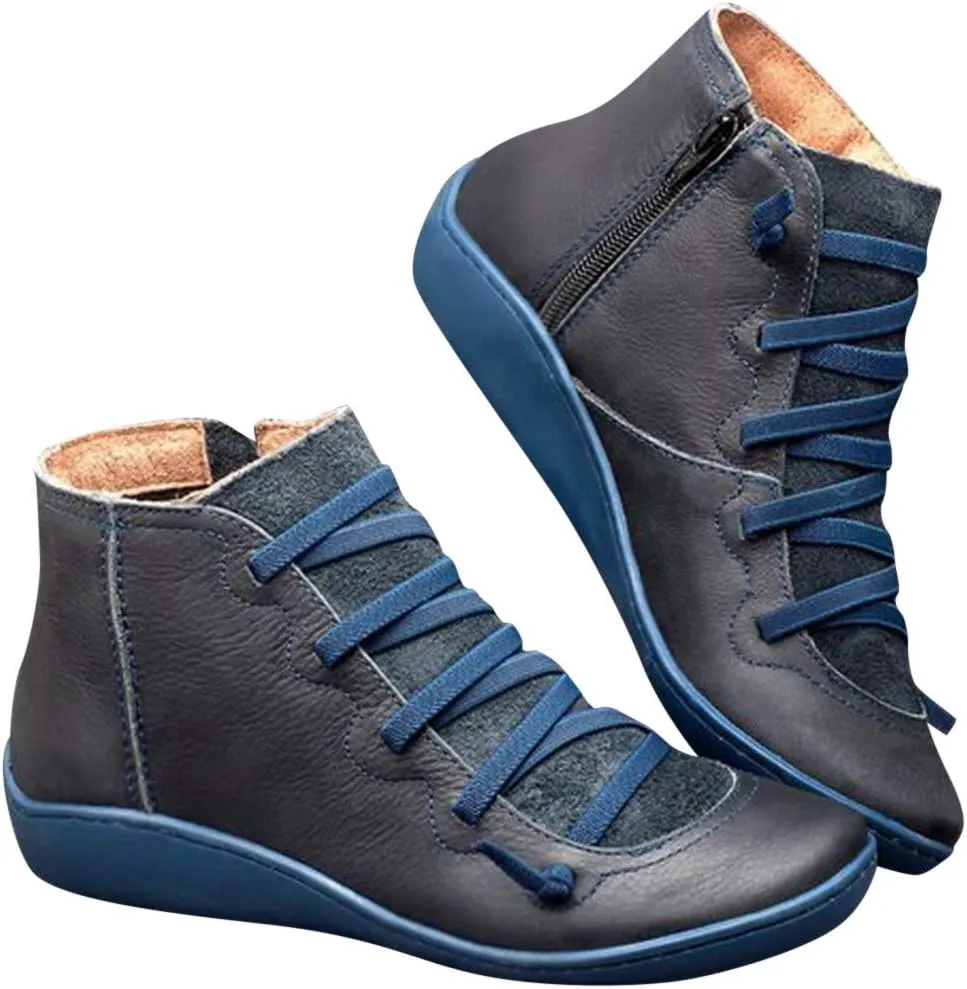 Cathalem Ankle Boots for Women 2024 New V Neck Ankle Cowgirl Boots Arch Support Pointed Toe Short Womens Cowboy Boots