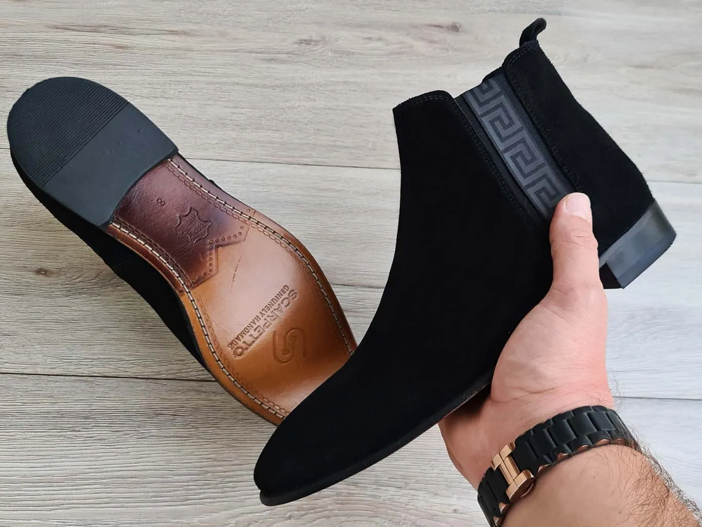 Greeky Men's Chelsea Leather Boots