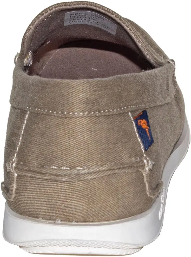 Margaritaville Men's Latex Sock Lining Dress Casual Slip on Boat Shoe