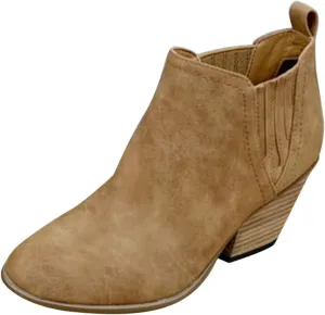 Womens Wide Width Western Booties And Ankle Boots Ankle Booties Womens Dress Boots Ankle Low Heel Shoe Boots for Women Low Heel Women's Navy Blue Ankle Boots